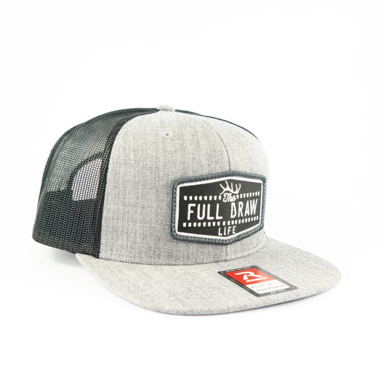 FLATTY FULL DRAW LIFE PATCH GREY/BLACK-MESH WOOL – Full Draw Film Tour